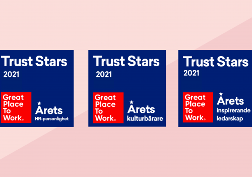 Nominera din kandidat till Great Place to Works hederspris Trust Stars 2021
