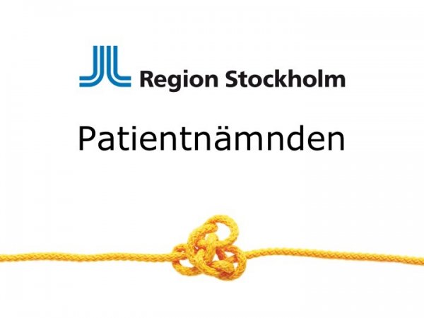 Patientnämndens förvaltning Region Stockholm